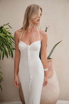 Jacqueline Midi Dress White