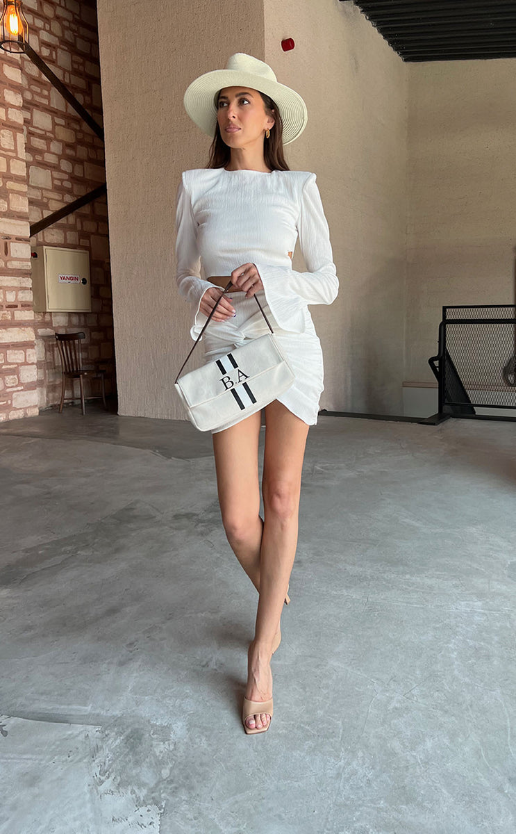 Julia Bags Baguette in Naturel Rafe Originals