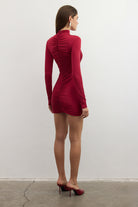 AmeMiniDressBurgundy2483