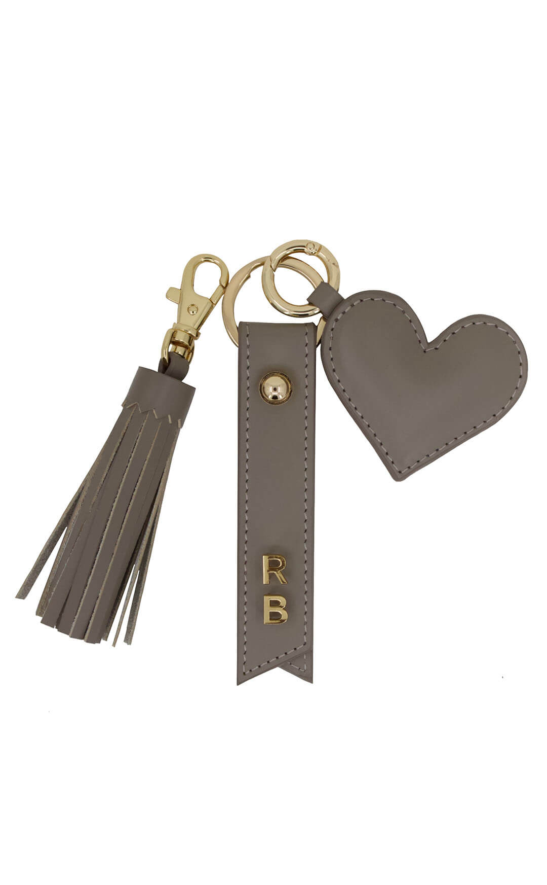 OLI LEATHER KEY HOLDER SET WITH INITIALS